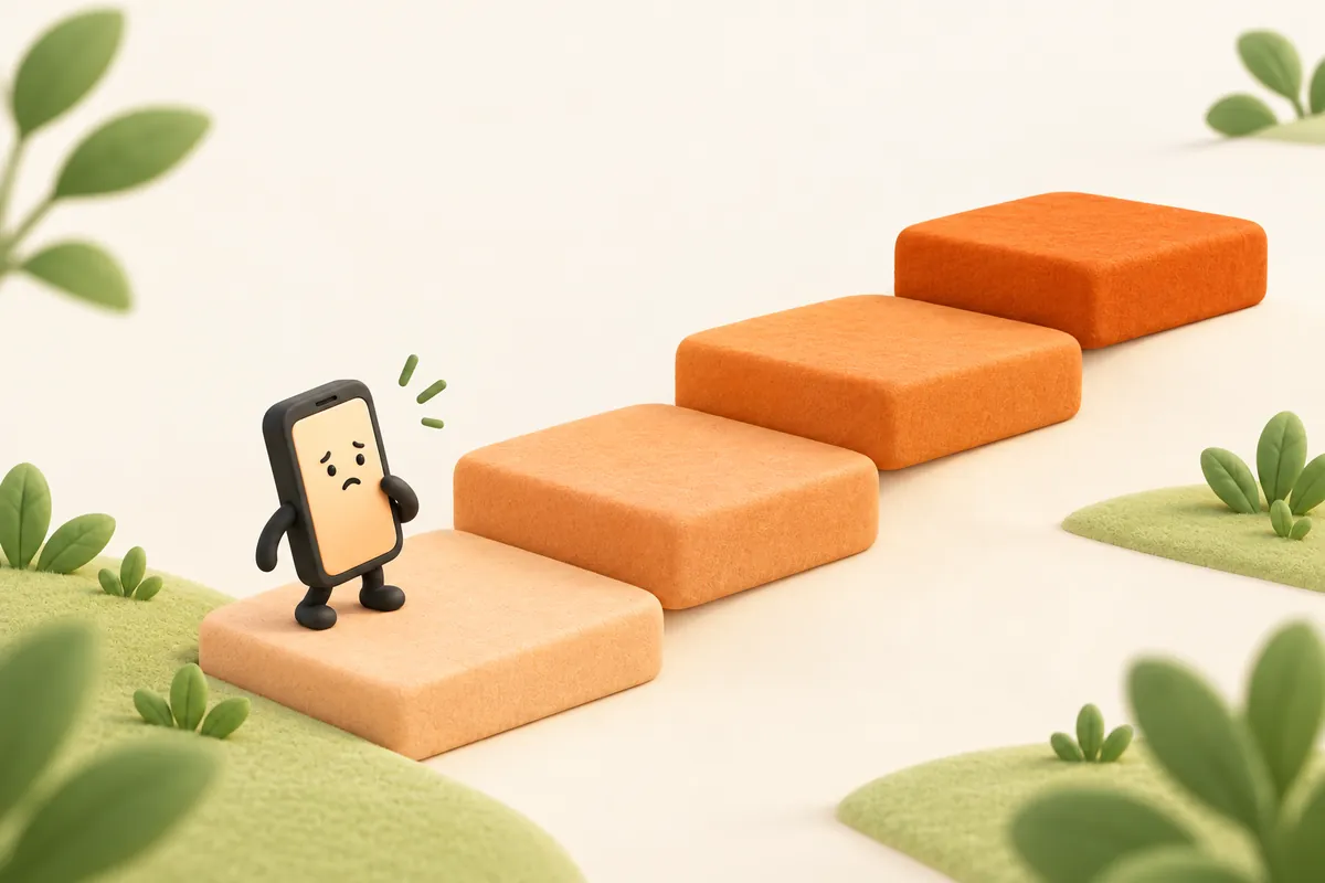 Minh hoạ bốn mức xử lý vi phạm của Google Play tăng dần từ từ chối tới chấm dứt tài khoản